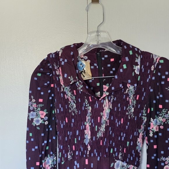 Jody T of California size M long sleeve maxi dress with tie back - Picture 13 of 16